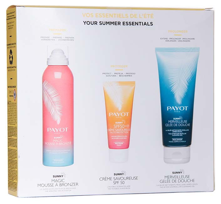 Zestaw Payot Sunny Trio Pianka Magic Mousse 200ml + Krem Divine SPF50 50ml + Żel Micelarny Po Opalaniu 200ml 2.jpg